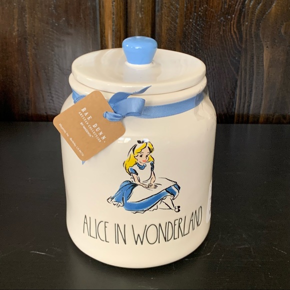 Rae Dunn Disney ALICE IN WONDERLAND Medium Ceramic Canister - Picture 2 of 10